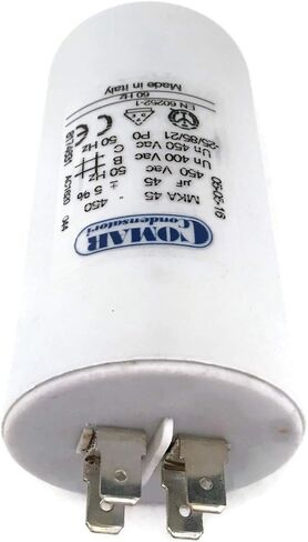 Made in Italy Motor Electrolytic Comar Condenser Capacitor 16 UF - 15.3UF ~ MKA 16UF ~ 16.8UF 450V Vac in Saudi Arabia