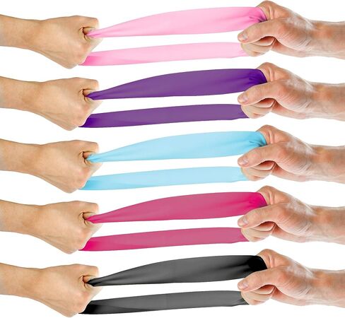 Nicole Miller Resistance Bands Set Exercise Workout Bands Loops 3 or 5 Resistance Levels Pack Set for Women Men Booty Leg in Saudi Arabia