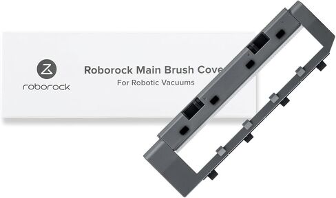 roborock Rubber Main Brush Cover Replacement for Roborock Q Revo, Roborock Qrevo MaxV, Roborock Qrevo S, and Q Revo Pro Robot Vacuum Cleaner, Roller Brush Cover Accessories Parts (Black) in Saudi Arabia
