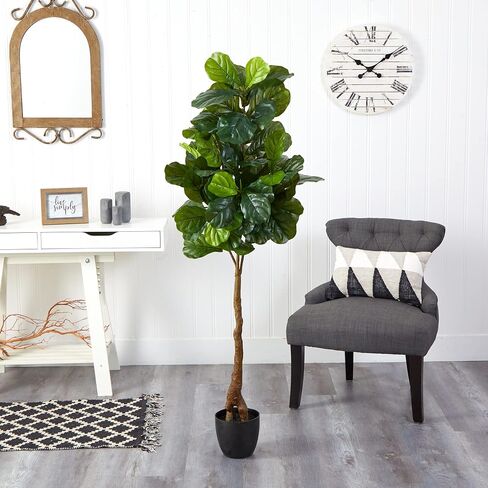 Nearly Natural 64in. Fiddle Leaf Artificial Tree (Real Touch) in Saudi Arabia