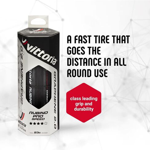 Vittoria Rubino Pro IV Speed G2.0 - Performance Road Bike Tire - Foldable Bicycle Tires in Saudi Arabia