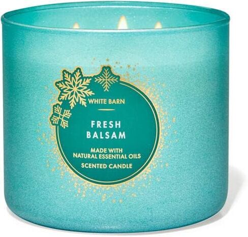 Fresh Balsam 3 Wick Candle 14.5 oz / 411 g [Green] in Saudi Arabia