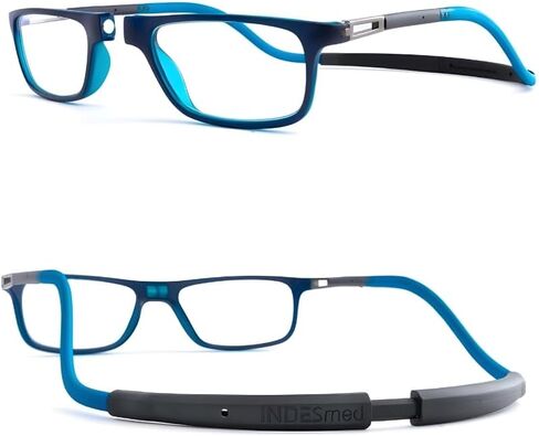Magnetic Reading Glasses, Blue Light Filter, and Interchangeable Adjustable Straps, for Men and Women in Saudi Arabia