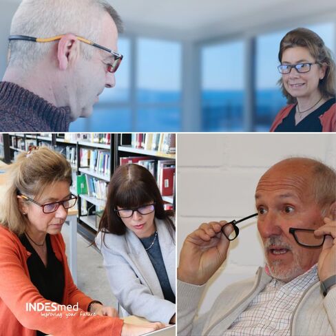 Magnetic Reading Glasses, Blue Light Filter, and Interchangeable Adjustable Straps, for Men and Women in Saudi Arabia