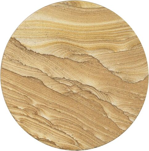 Thirstystone Brand - Desert Sand Coaster, Multicolor All Natural Sandstone - Durable Stone with Varying Patterns, Every Coaster Is An Original 4 inch round in Saudi Arabia