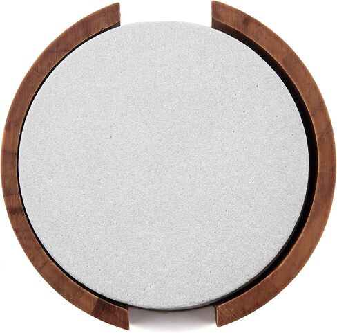 Thirstystone Brand - Desert Sand Coaster, Multicolor All Natural Sandstone - Durable Stone with Varying Patterns, Every Coaster Is An Original 4 inch round in Saudi Arabia