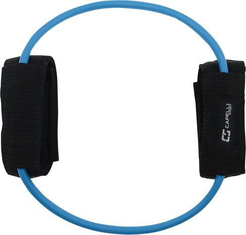 Capelli Sport Ankle Resistance Band, Lateral Exercise Band with Adjustable Cuffs, Workout Bands, Blue, 28 Inch in Saudi Arabia