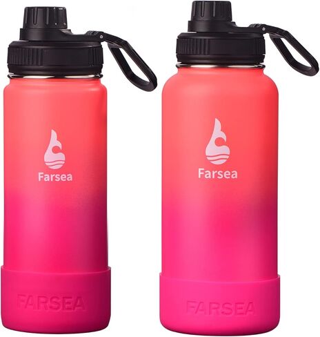 Farsea Protective Silicone Boot for 12oz - 40oz Stainless Steel Insulated Water Bottles, Anti-Slip Sleeve Cover, Bottom Boot in Kuwait