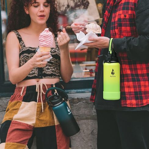 Farsea Protective Silicone Boot for 12oz - 40oz Stainless Steel Insulated Water Bottles, Anti-Slip Sleeve Cover, Bottom Boot in Kuwait