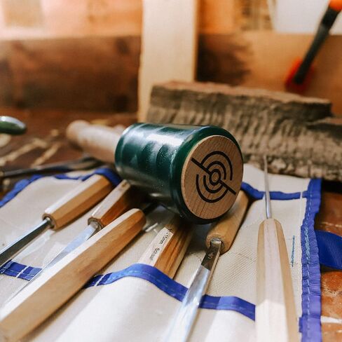 Schaaf Wood Carving Tools 15oz Small Wooden Mallet | Wood Tools Woodworking | Wood Hammer | Comfortable Handle Reduces Hand Fatigue | Urethane Reducer Noise, Absorbs Force to Protect Woodworking Tools in Saudi Arabia
