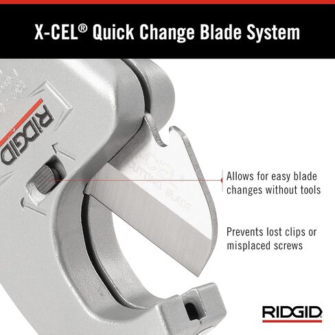 RIDGID 23498 نموذج RC-1625 الألومنيوم سقاطة العمل 1/8 "إلى 1-5/8" الأنابيب البلاستيكية وقاطع الأنابيب، فضي، صغير in Saudi Arabia