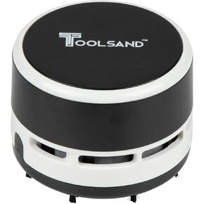 مكنسة كهربائية صغيرة محمولة على سطح المكتب ولا سلكية تعمل بالبطارية (أسود/أبيض) in Kuwait