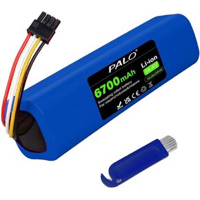 BRR-2P4S-5200S 6700mah Replacement Battery for Dreame D9 D9 Pro D10 D10 Plus,for Xiaomi Mijia Xiaowa Roborock S50 S51 S52 S55 MiJia S5 S6 Pure T4 T6 1st and 2nd Generation Robot Vacuum Cleaner