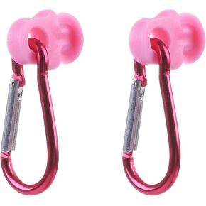 2Pcs Hooks Set Accessories for Bogg Bags and Simply Southern Totes,Insert Key Chain Holder Charm for Small & Large Rubber Beach Bags and Totes(White + Purple) in Saudi Arabia