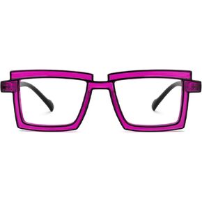 Zeelool Rectangle Glasses Stylish Eyewear for Women Frame with Non-prescription Clear Lens ZJGP094654