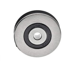Stainless Steel Deep U Groove Ball Bearings Pulley Metal Pulley Wheel Bearings Wheel Wire Rope Pulley for Lifting Guide 8mm/0.3" Inner Dia,Outside 50mm Diameter