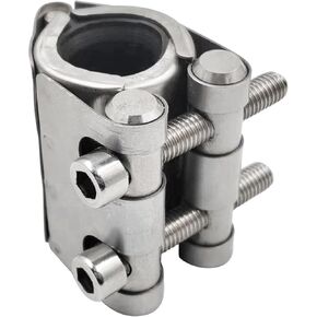 Pipe Repair Clamp 304 Stainless Steel Pipe Connector Leak Sealer Joint Clamp Emergency Pipe Repair Kit for Plastic and Metal Pipes (33mm-36mm/1 inch)