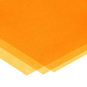 USA Sealing BULK-PF-PI-2 Polyimide Plastic Film, 0.002" Thickness, 12" Width, 12" Length