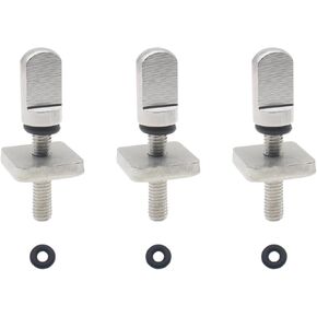 3PCS Surfboard Fin Screw 316 Stainless Steel Fin Fastener Screw Replacement with O Rings for Surfboard Surfing Accessories