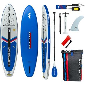 10'6''Inflatable Stand Up Paddle Board for Adults with Premium ISUP Paddle Board Accessories, Sturdy Design,Light Weight, Non-Slip Comfort Deck Paddleboard Inflatable,Traveling, Surfing,Paddleboarding