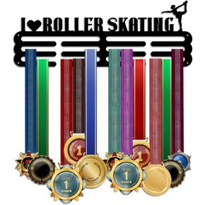 PH PandaHall Roller Skating Medal Display Holder, Medal Hanger Sports Ribbon Holder Medal Holder Medals Display Awards Medal Rack Wall Mount Tiered Medal Hook for Over 60 Medals Athletes Competition in Saudi Arabia