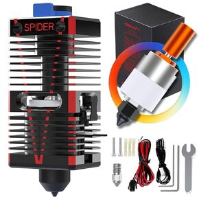 Official Creality Spider Speedy Ceramic Hotend Kit,2023 Newest Upgrade 300℃ High Temperature High Flow Extruder Hot End Bi-Metal Heat Break for Ender 3 Pro/V2/MAX,Ender 5/Pro/Plus,CR-10/S4/S5,Ender 6
