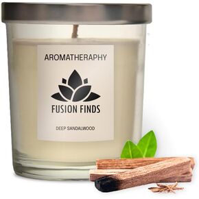 Aromatherapy Scented Candle - Soothing Fragrances for Relaxation and Serenity (Black)