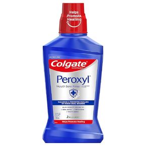 Colgate Peroxyl Mouth Sore Rinse, Mild Mint, 16.9 oz (Pack of 2)