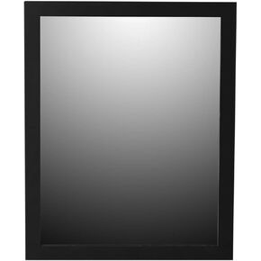مرآة حائط مطلية بإطار من Home Basics مقاس 18 بوصة × 24 بوصة (1، أسود)