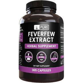 Pure Original Ingredients Feverfew Extract (365 Capsules) No Magnesium Or Rice Fillers, Always Pure, Lab Verified