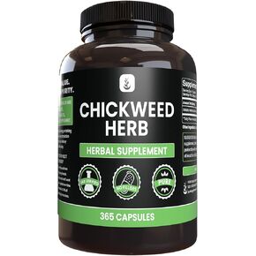 PURE ORIGINAL INGREDIENTS Chickweed Herb, (365 Capsules), No Magnesium Or Rice Fillers, Always Pure, Lab Verified