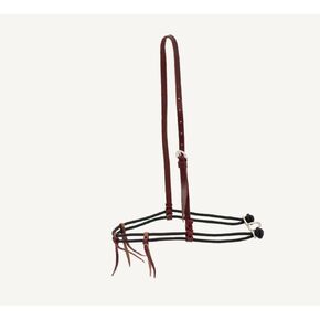 Noseband Double Diamond Braided Rope with 3 Latigo Braided Ties