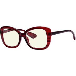 Eyekepper Computer Glasses for Women Oversize Reading Glasses Blue Light Blocking - Black +1.00