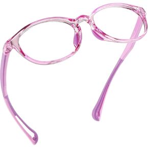 LifeArt Kid Blue Light Blocking Glasses, Filter 85% of Harmful Blue Light, Anti Eyestrain and Blurry, Computer Glasses(Purple)
