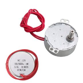 Mxfans Electric Synchronous Gear Motor 12V AC 5-6RPM CW/CCW 4W Oscillating Fan Motor