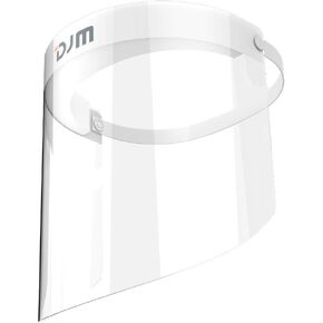 [US STOCK] DJM 4.0 Full Face Shield 10PCS (Anti-Fog, Clear Vision, Comfort Sponge, 2-sided Protective Films, Individually Packed) in Saudi Arabia