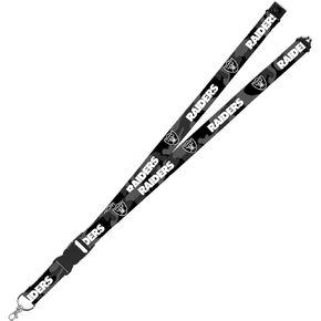 Rico Industries Las Vegas Raiders NFL Break Away Safety Lanyard with Detachable Lobster Claw End