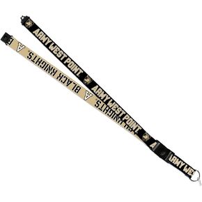 Rico Industries NCAA Army West Point Black Knights Black and Gold 18" x 1" Premium Unisex-Adult Safety Breakaway Lanyard