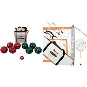 مجموعة كرة Baden Champions Bocce - الحجم الرسمي 107 مم والوزن الرسمي 920 جم مع حقيبة حمل وشريط قياس in Kuwait
