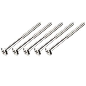uxcell M6x100mm Phillips Head Screws Furniture Bolts 58mm Thread Length 5pcs