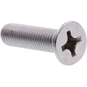 Prime-Line 9001717, Flat Head, Phillips Drive, 1/4 in-28 X 1 in Machine screws, 1/4 in, Stainless steel