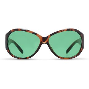 Migraine Relief Glasses Women's Frame, Purfect Style | For Chronic Light Sensitivity | Green Lenses