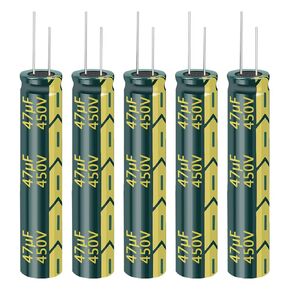 5Pcs 450v 68UF Aluminum Electrolytic Capacitors 13x50MM(0.51x1.97in) High Frequency Capacitors for LED LCD Power Board DIP