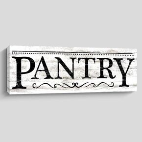 Pigort Rustic Kitchen Sign Decor, Kitchen Seasoned with Love - Black White Funy Inspirational Home Farmhouse Kitchen Decoration (5.5 X 16.5 INCH)