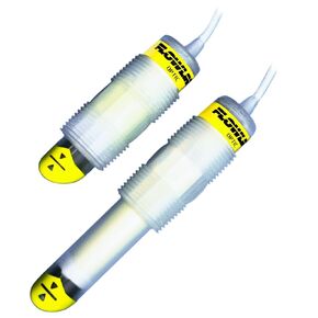 Flowline LO10-1305 Polypropylene Switch-Tek Optic Leak Detection Switch, Short, 3/4" NPT, White