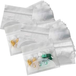 Clear Plastic Zip Bags - (Pack of 400) 3" x 2.75" 2.4 Mil Durable Resealable Lock Bags for Coins Jewelry Beads Crafting Items & More Transparent Poly Zipper Baggies