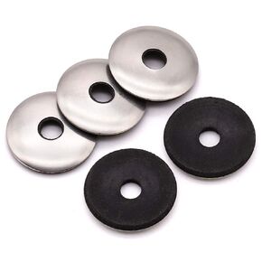 #14 x 5/8" (OD) Stainless Rubber Sealing Washers EPDM Neoprene Rubber Bonded Sealing Washers, Stainless Steel 304 (18-8), 50 of Pack