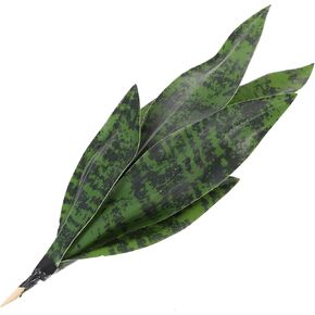 Beavorty Artificial Sansevieria Plants Fake Snake Plant Faux Tropical Greenery Leaves Stem for Home Office Store Garden Decor Green2 32.5X13X10CM