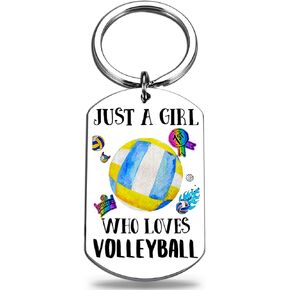 Volleyball Stuff Gifts For Teen Girls Women Volleyball Players Volleyball Keychains For Team Bulk