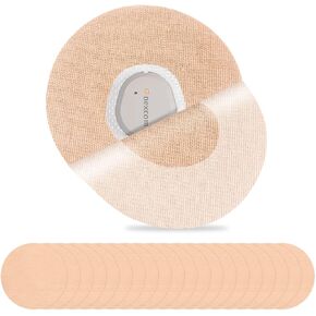20Pack Adhesive Patches for G7, Premium Waterproof Flexible & Breathable Full Covers for CGM Dexcom G7,Latex-Free Overlay Patch for G7 Sensor Long Stay Hypoallergenic Medical Glue No Hole (Black)
